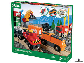 Bei der Bestellung im Onlineshop der-Wegweiser erhalten Sie ein grosses Güterbahnhofset 75-teilig vom Hersteller Brio.