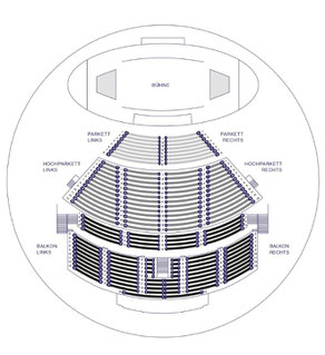 Saalplan Jahrhunderthalle Frankfurt