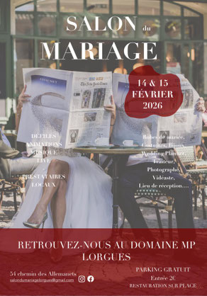 Salon du mariage au Domaine MP - 14 et 15 Février 2026