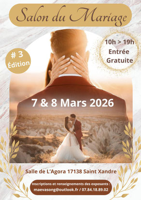 Salon du Mariage Saint Xandre - 07 et 08 Mars 2026