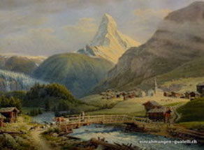 Originalbild von Zermatt ( G, Lory. fils )