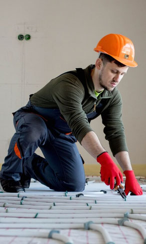 Vloerverwarming aangelegd door expert-aan-huis
