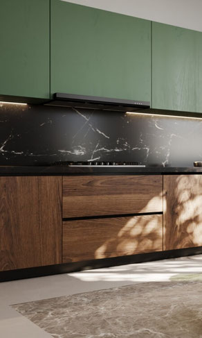 Rechte keuken design aan huis