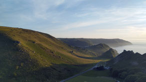 Sur la côte à Exmoor Park, Valley of Rocks (Devon)