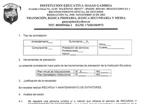 Oferta pública mantenimiento de extintores