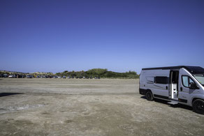 Bild: Park-/Stellplatz für Wohnmobilean der L´Oyat Plage 