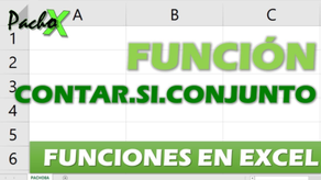 Función CONTARSICONJUNTO en Excel