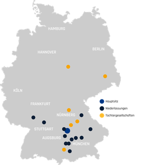 Karte Standorte von Richard Schulz Tiefbau