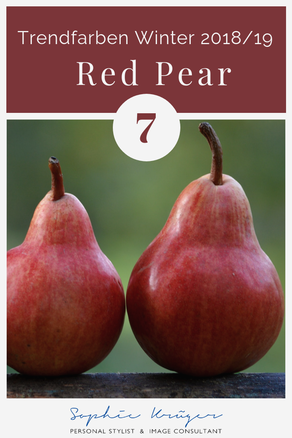 Red Pear - warme Trendfarbe für den Herbsttyp