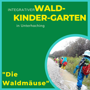Grafik des integrativen Waldkindergartens "Waldmäuse" in Unterhaching