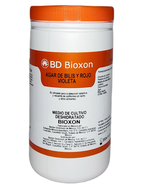 214300 BD Bioxon® Agar Bilis Rojo Violeta, 450 g