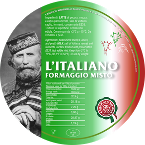 maremma misto mucca vacca bovino capra pecora formaggio caseificio toscano toscana spadi follonica etichetta italiano origine latte italia l'italiano italiano fresco