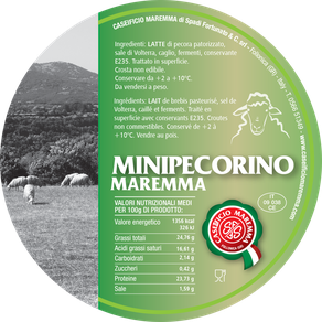 maremma pecora formaggio pecorino caseificio toscano toscana spadi follonica etichetta italiano origine latte italia minipecorino  