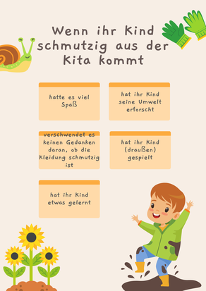 Regeln Kleidung Kindergarten / Elternflyer Kinderkleidung