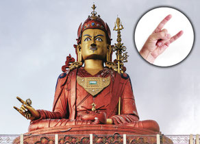 Statue des Padmasambhava, Begründer des tibetischen Buddhismus