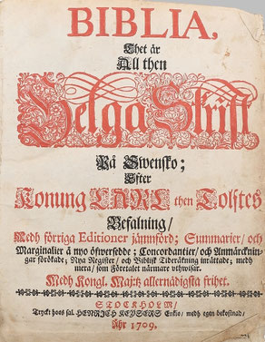 Charles XII Field Bible 1709 Fältbibel online