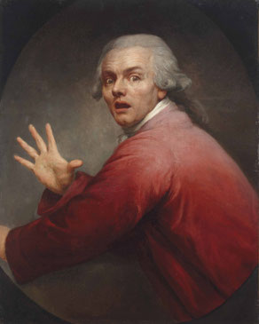 Joseph Ducret, Homme surpris et terrorisé, 1791, huile sur toile, 91,5 x 73,3 cm, coll. part.