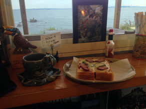 カフェ岬でのこの軽食が今回唯一の食事