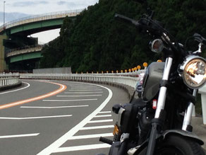 今回の目的の一つ 七滝ループ橋