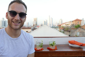 Tantalo Rooftop Bar Drinks Ceviche Panama City