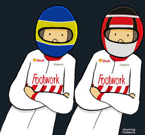 Suzuki & Alboreto by Muneta & Cerracín
