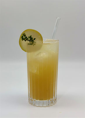 pear & thyme ice tea, pear and thyme ice tea, pear & thyme, pear and thyme, birne und thymian, birne und thymian mocktail