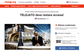 Elisa Martorana autrice della petizione "TELEJATO DEVE RESTARE ACCESA! "