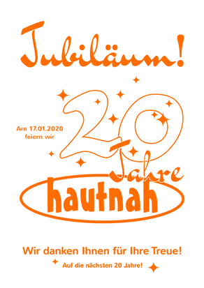 20-jähriges Jubiläum Hautnah Kosmetik Pickardt