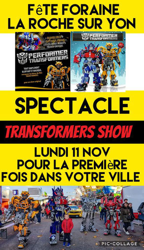 costume transformers , mascotte transformers , show transformers , robot transformers , animation transformers france