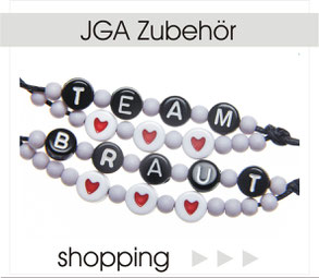 im shop jga armband set,  team braut, jga zubehör, jga team armband