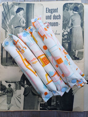 Schlafwickler Pillow Curlers Mid Century Design creme