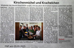 Artikle aus dem Frankfurter Neue Presse, als Bild.