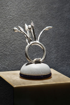 Scultura indossabile, pezzo unico in argento 2013