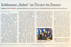 Daniel Kehlmanns "Ruhm" im Theater im Zimmer - Presseartikel Hamburger Abendblatt