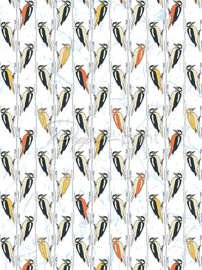 Pepperprint Surface Pattern Woodpecker