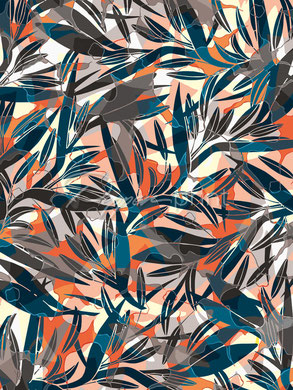 Pepperprint Surface Pattern Abstract Tropicals