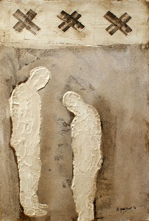 Sans titre, 40x30cm, Mixed media on cardstock