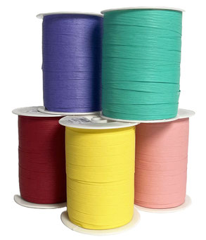 Geschenkband Crepon mit Papierstruktur