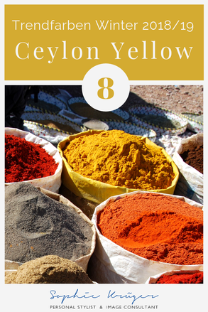 Ceylon Yellow - warme Trendfarbe für den Herbsttyp und Frühlingstyp