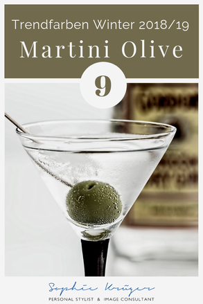 Martini Olive - warme Trendfarbe für den Herbsttyp und Frühlingstyp