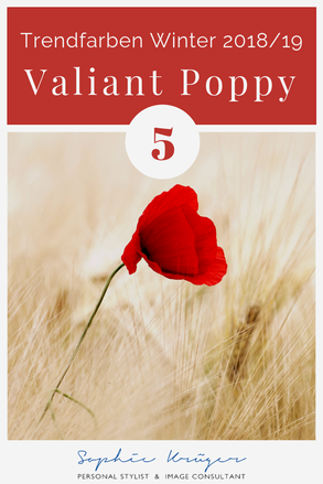 Valiant Poppy - kalte Trendfarbe für den Sommertyp oder Wintertyp