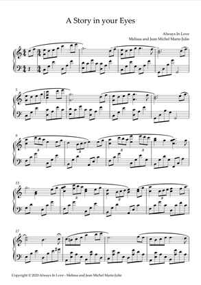 A Story in Your Eyes - Sheet music