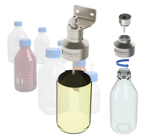 Open bottle sampling, SBA sample bottle adapter, screw type liquid sampling