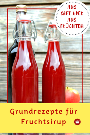 Grundrezept Fruchsirup aus Saft oder aus #Früchte #sirup #grundrezept #obst #thermomixrezepte