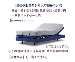 シモンズ　シムレスト　次世代型マルチ機能付き電動リクライニングベッド