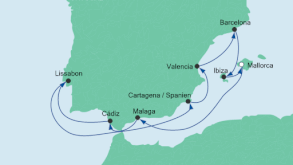 Route Spanien & Portugal