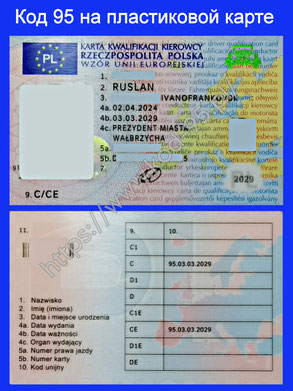 Код 95 карта квалификации