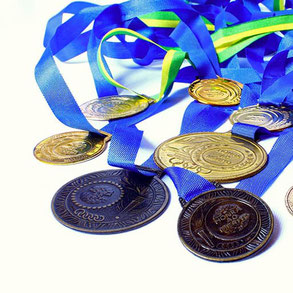 medaglie sportive e per premiazioni con nastro