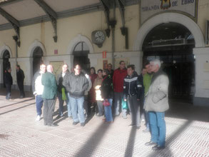 En la estación del tren