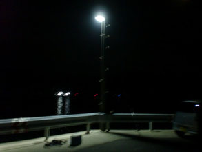 夜釣りの写真